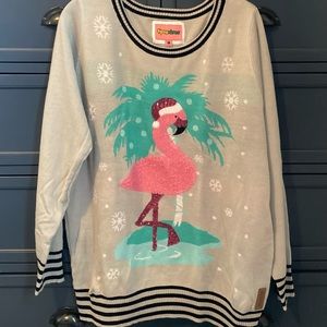 Tipsy Elves Christmas Flamingo sweater